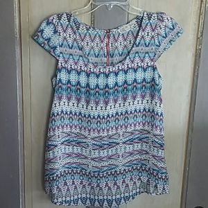 Pink Rose High Low Blouse